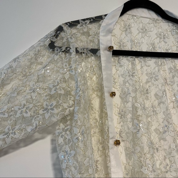 Vintage Lace Open Robe - Picture 2 of 16